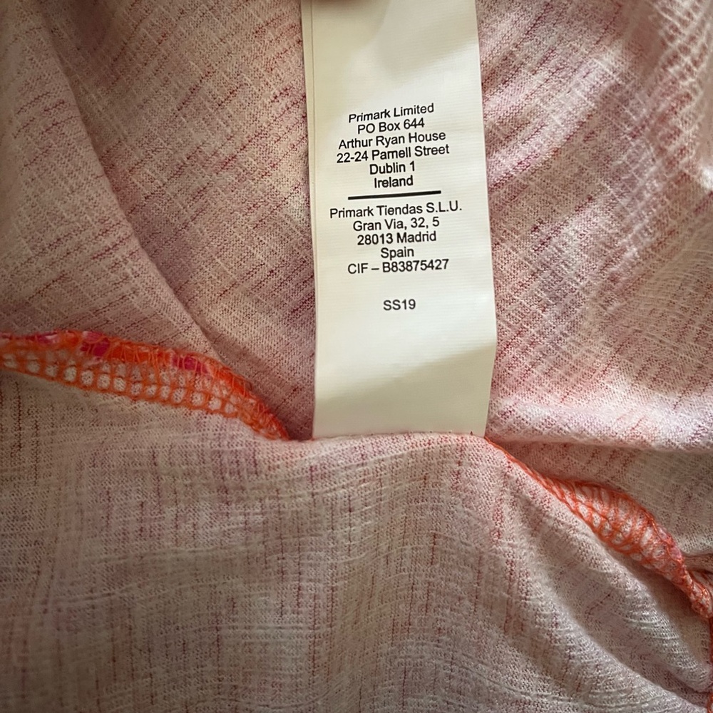 Primark Pink Ruffle Flower Crop Top Size S - Picture 7 of 7